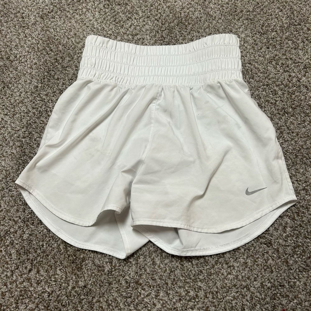 Nike Women's White Athletic Shorts